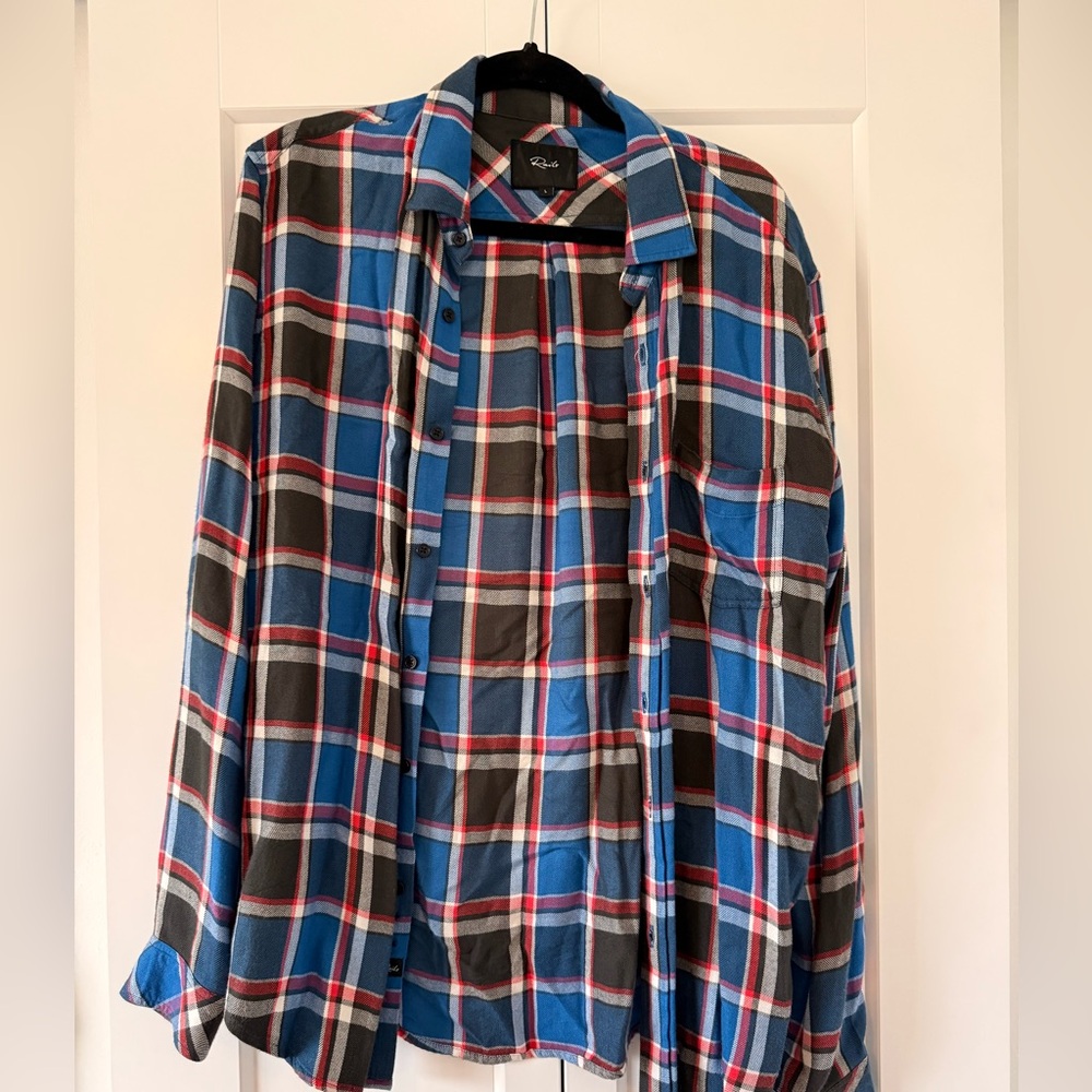 Rails Men’s plaid button down shirt